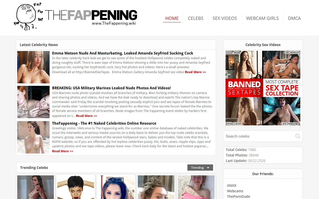 Screenshot of Thefappeningwiki